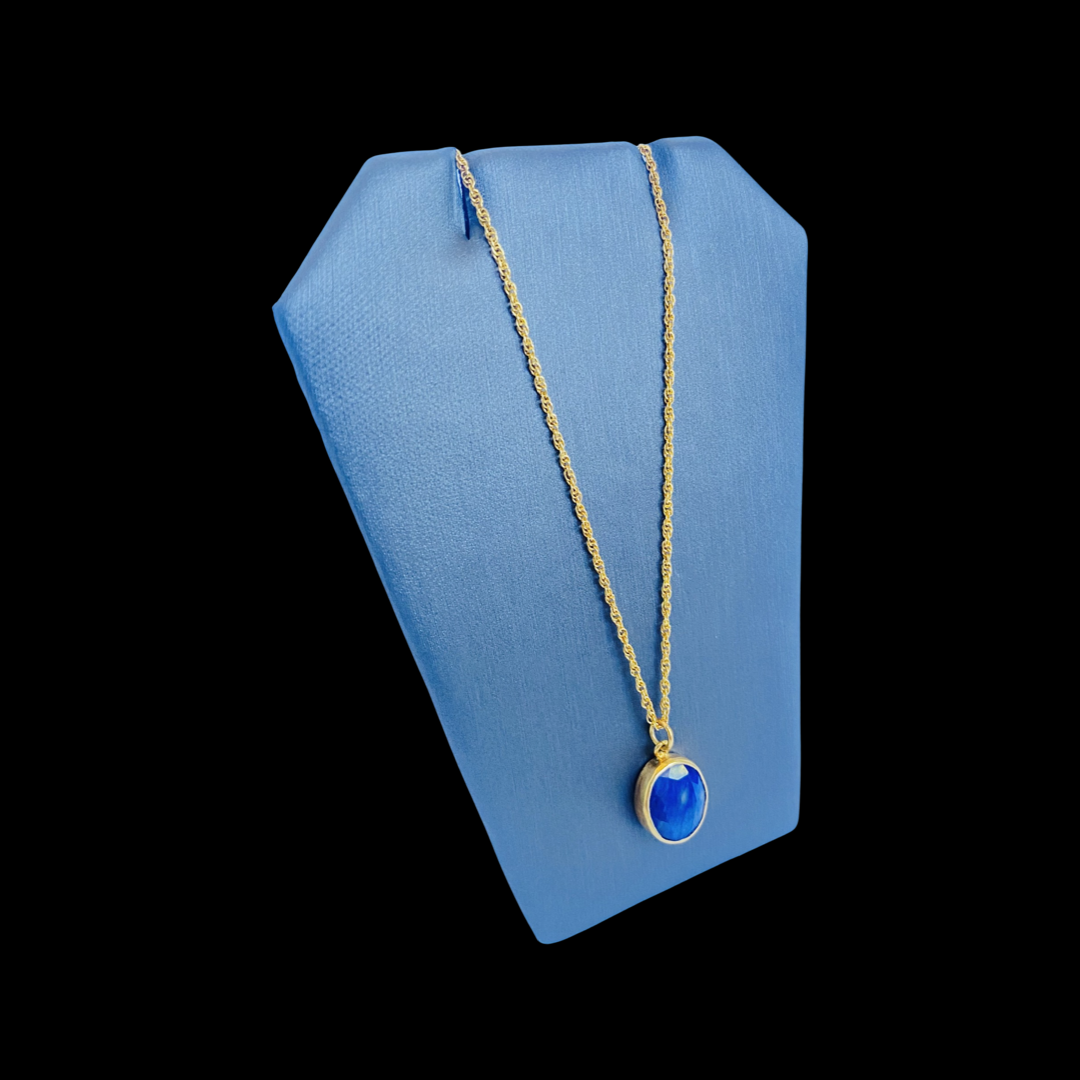 Sapphire Natural Stone 925 Silver Necklace