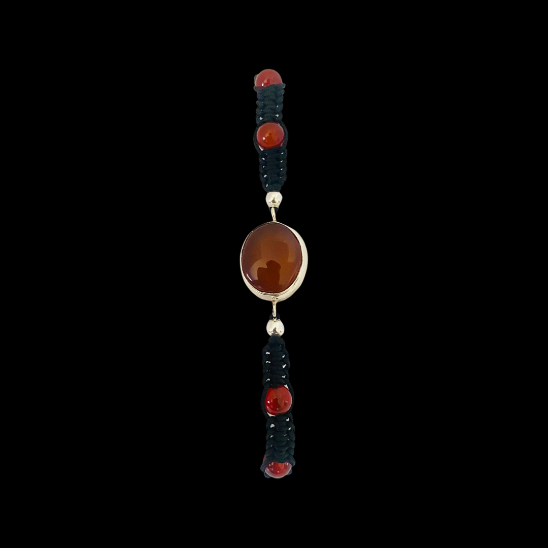 Yemen Agate Natural Stone Braided Bracelet